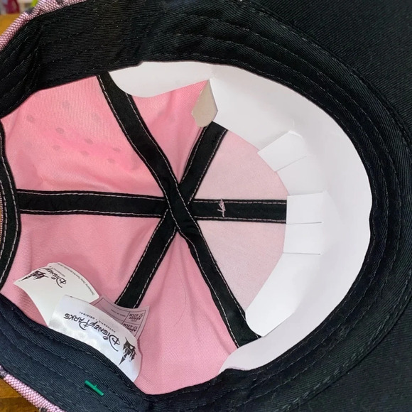 Disney Parks Minnie Mouse Ears Lace Polka Dot Pink Adjustable Hat - Adul… - Picture 4 of 6